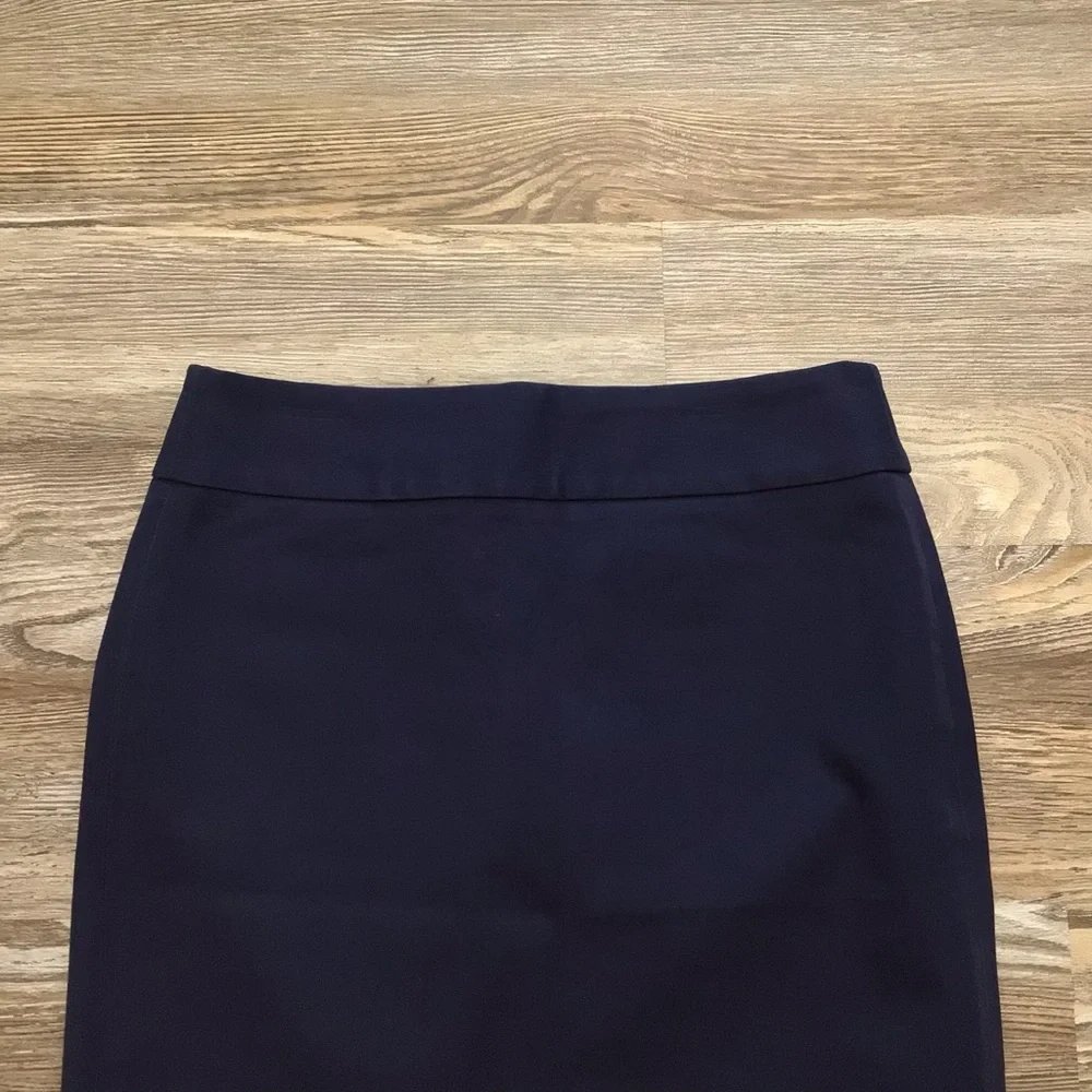 Banana Republic Blue Twill Straight Skirt 4